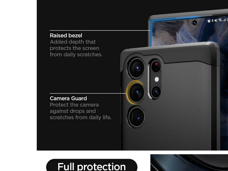Spigen Tough Armor - black - Samsung Galaxy S23 Ultra