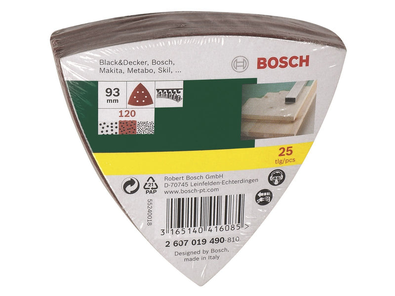 Bosch 25-pcs. Delta sander sheet set G120