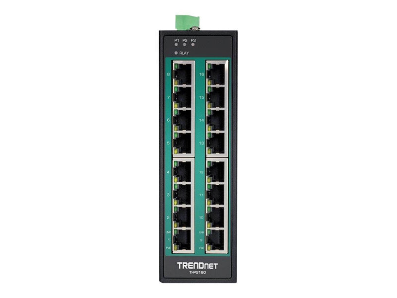 TRENDnet TI-PG160 - switch - 16 ports - unmanaged