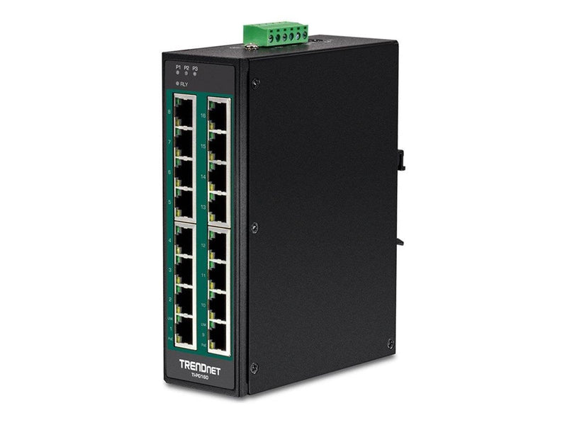 TRENDnet TI-PG160 - switch - 16 ports - unmanaged