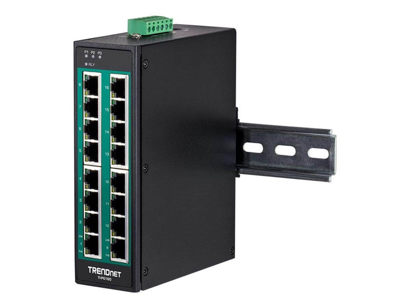 TRENDnet TI-PG160 - switch - 16 ports - unmanaged