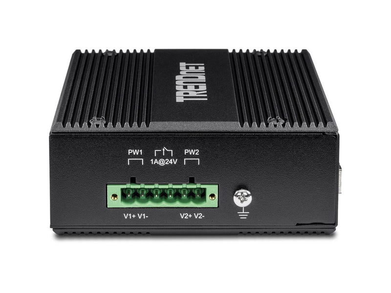 TRENDnet TI-PG80B 8-Port Industrial Gigabit PoE+ DIN-Rail Switch (24 – 56V)