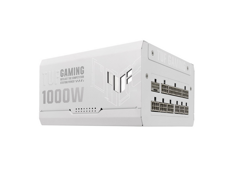ASUS TUF GAMING 1000G - White Netzteile - 1000 Watt - 135 mm - ATX 3.1 - 80 Plus Gold zertifiziert