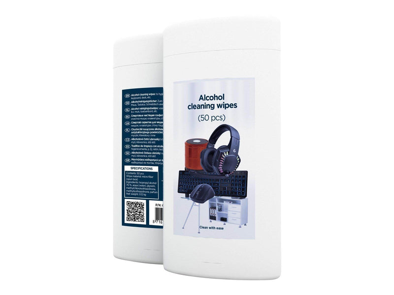 Gembird - cleaning wipes - microfibre - 50 sheets