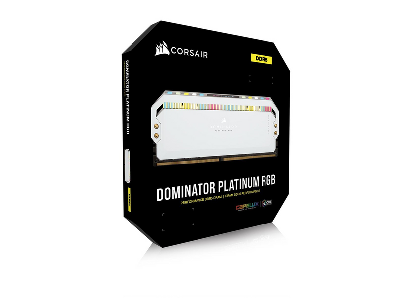 Corsair Dominator Platinum RGB DDR5-5600 - 32GB - CL36 - Dual Channel (2 pcs) - Intel XMP - Weiß mit RGB