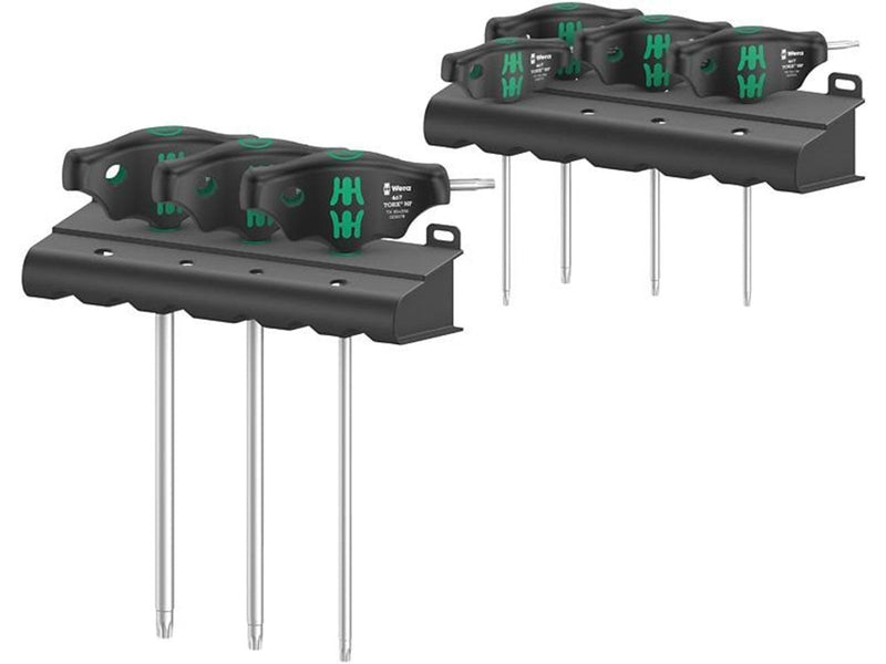 Wera 467/7 TORX HF Set 1 screwdriver set T-handle TORX screwdrivers with holding function 7 pieces