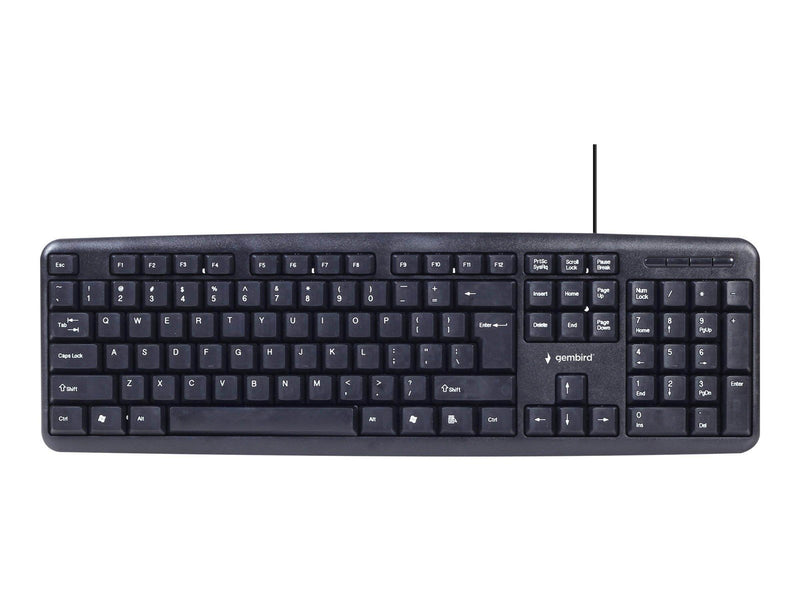 Gembird KBS-UO4-01 - 4-in-1 office kit - keyboard mouse headset and mouse pad set - QWERTY - US - Tastatur-, Maus-, Headset- und