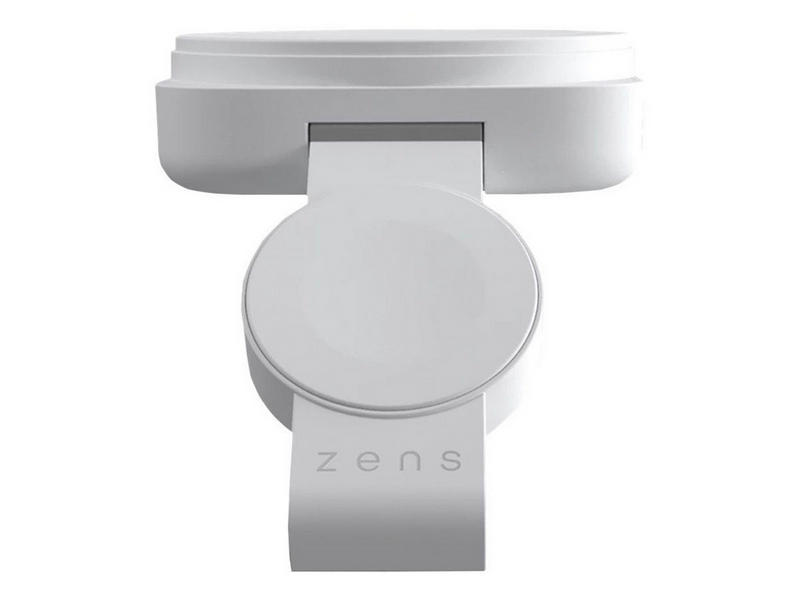 ZENS 2-in-1 MagSafe + Watch Travel Charger white