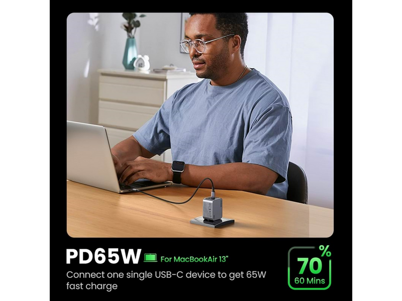 UGREEN Nexode Pro 65w 3-Port Gan Fast Charger