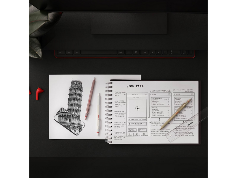 Rotring rOtring 600 Kugelschreiber | mittlere Spitze | Schwarze Tinte | perlweißer Schaft | nachfüllbar