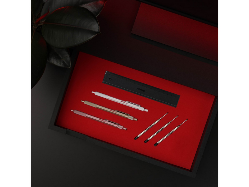 Rotring rOtring 600 Kugelschreiber | mittlere Spitze | Schwarze Tinte | perlweißer Schaft | nachfüllbar