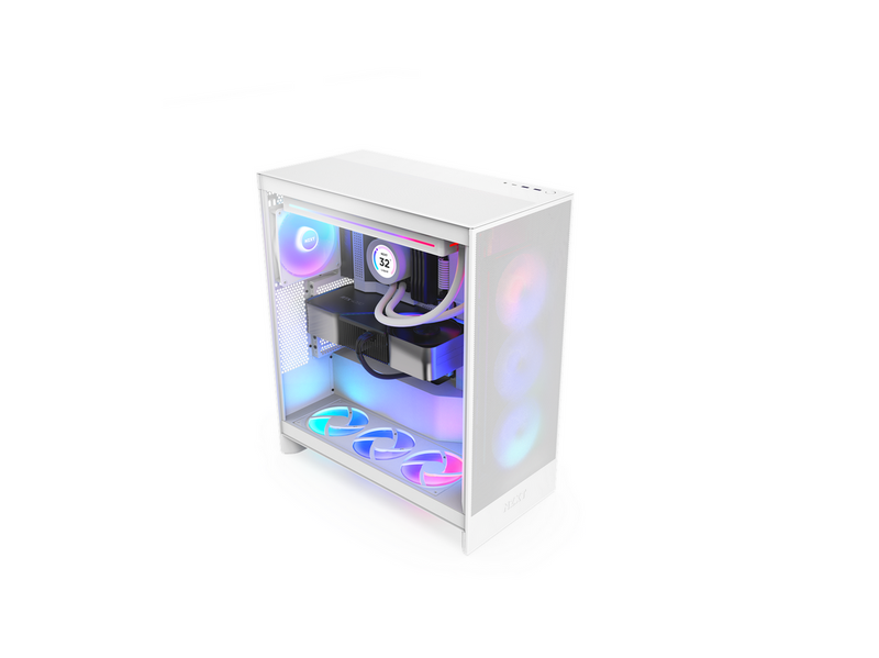 NZXT H7 Flow RGB (2024) - All White - Gehäuse - Miditower - Weiß