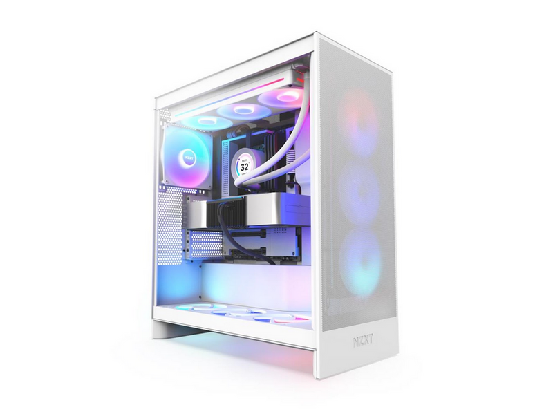NZXT H7 Flow RGB (2024) - All White - Gehäuse - Miditower - Weiß