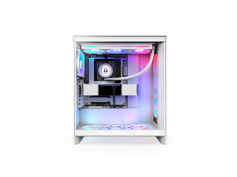 NZXT H7 Flow RGB (2024) - All White - Gehäuse - Miditower - Weiß