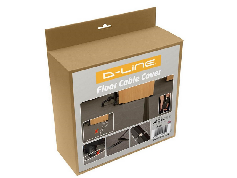 D-LINE Medium Duty Floor Cable Protector Black 1.8m