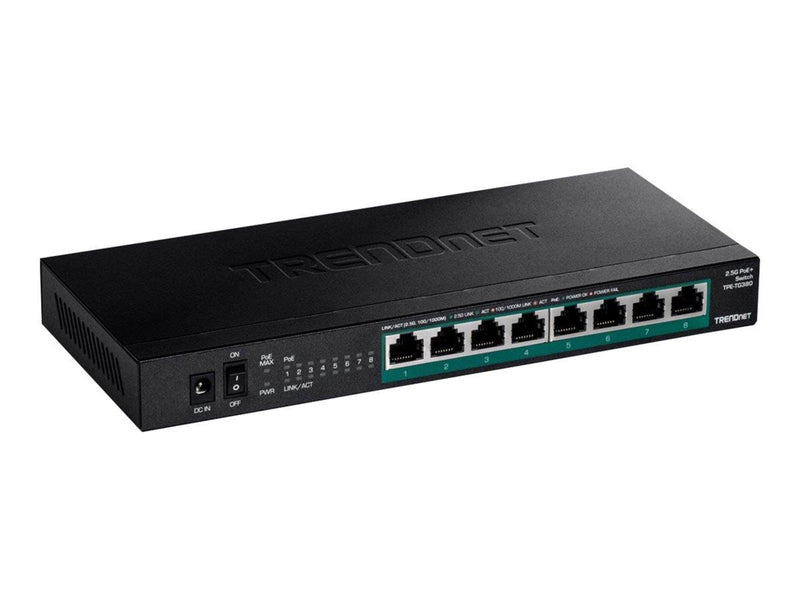 TRENDnet TPE-TG380 8-Port Unmanaged 2.5G PoE+ Switch