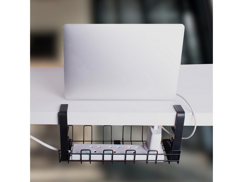 Desire2 Deskmate Cable Basket Clamp Mount Black
