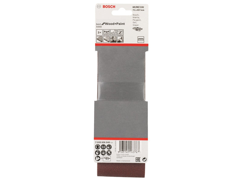 Bosch Best for Wood sanding belt set