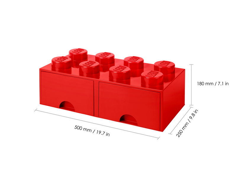 LEGO BRICK DRAWER 8 - RED