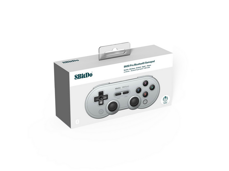 8BitDo SN30 Pro Bluetooth Controller (Hall Effect) - Grey - Wireless Controller - Android