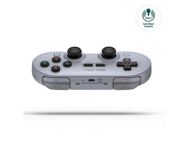 8BitDo SN30 Pro Bluetooth Controller (Hall Effect) - Grey - Wireless Controller - Android
