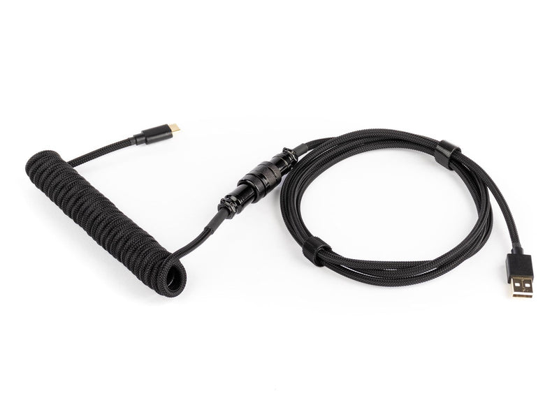 DUTZO Coiled Aviator USB-C cable - Black - Upgrade-Zubehör - Schwarz
