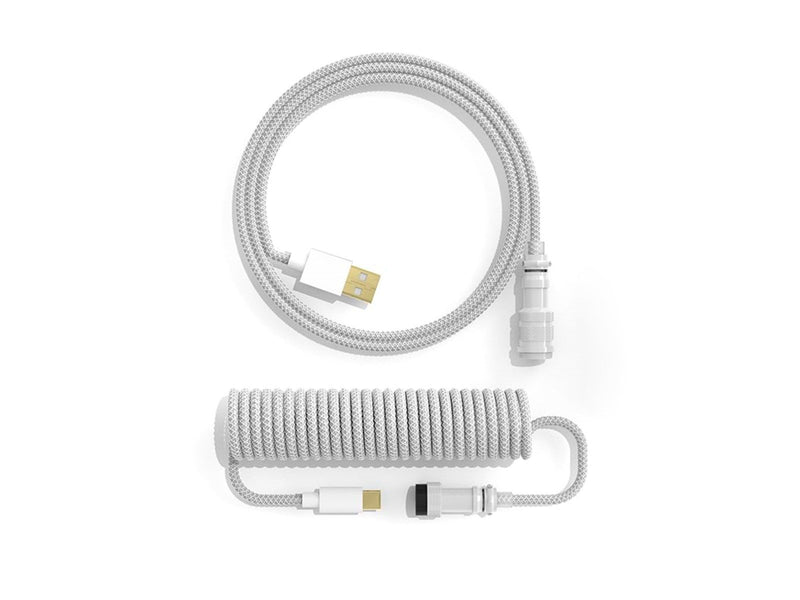 DUTZO Coiled Aviator USB-C cable - White - Upgrade-Zubehör - Weiss