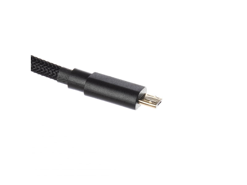 DUTZO Coiled Aviator Micro-USB B cable - Black - Upgrade-Zubehör - Schwarz