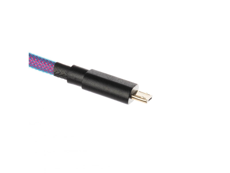 DUTZO Coiled Aviator Micro-USB B cable - Purple - Upgrade-Zubehör - Lila