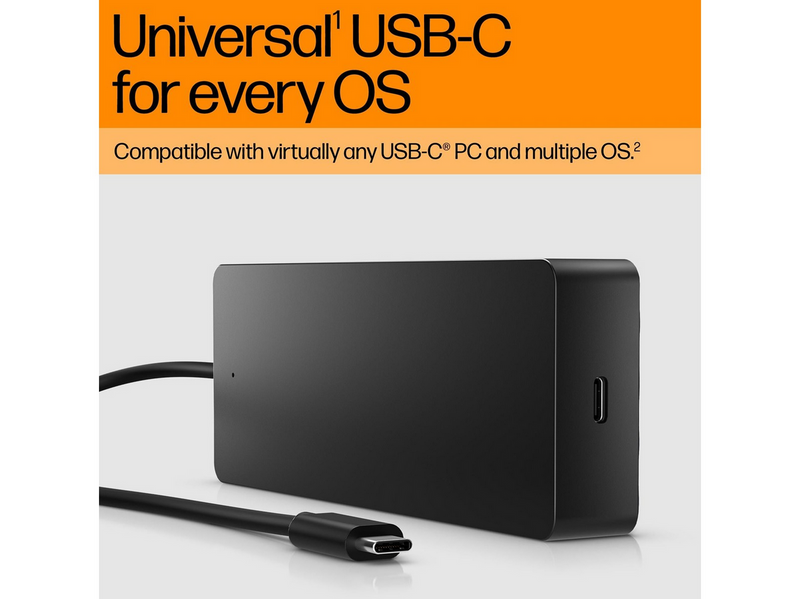 HP Universal Docking Station - USB-C - 7-Port - HDMI+DP