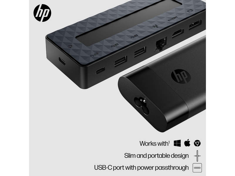 HP Universal Docking Station - USB-C - 7-Port - HDMI+DP
