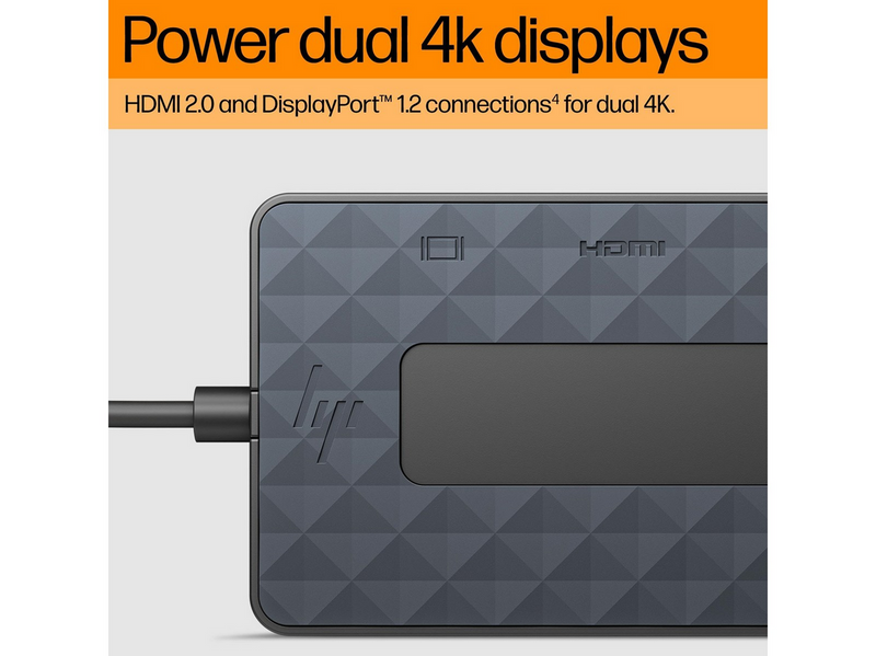 HP Universal Docking Station - USB-C - 7-Port - HDMI+DP