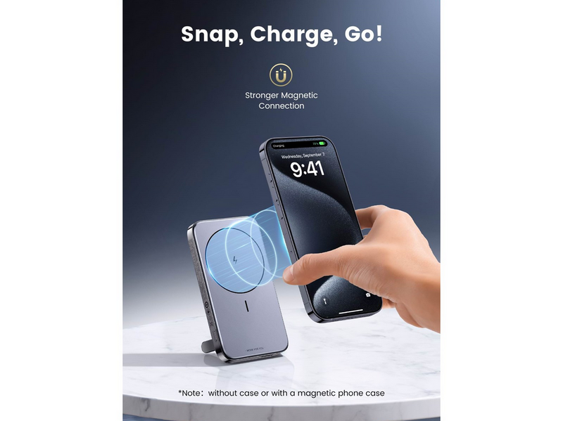 UGREEN Foldable Kickstand Magnetic Battery - 10000 mAh