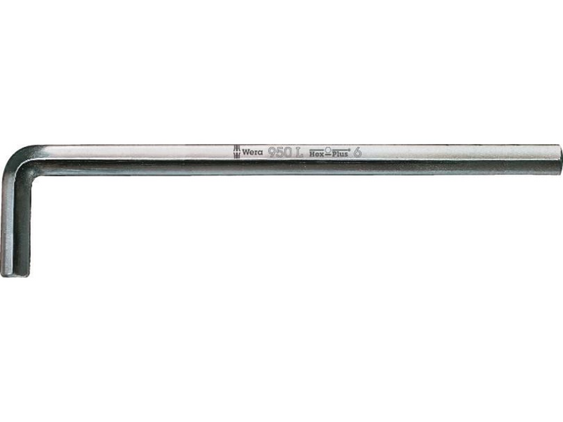 Wera 950 L-key metric chrome-plated 10 x 219 mm