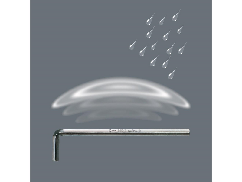 Wera 950 L-key metric chrome-plated 10 x 219 mm