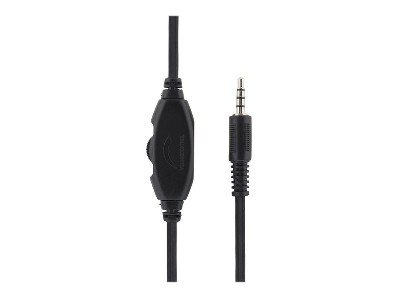 Deltaco HL-50 - Headset - full size - wired - 3.5 mm jack - black