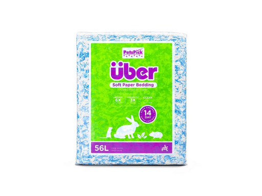 Über - Soft Paper Bedding 56l Blue/White - (45066)