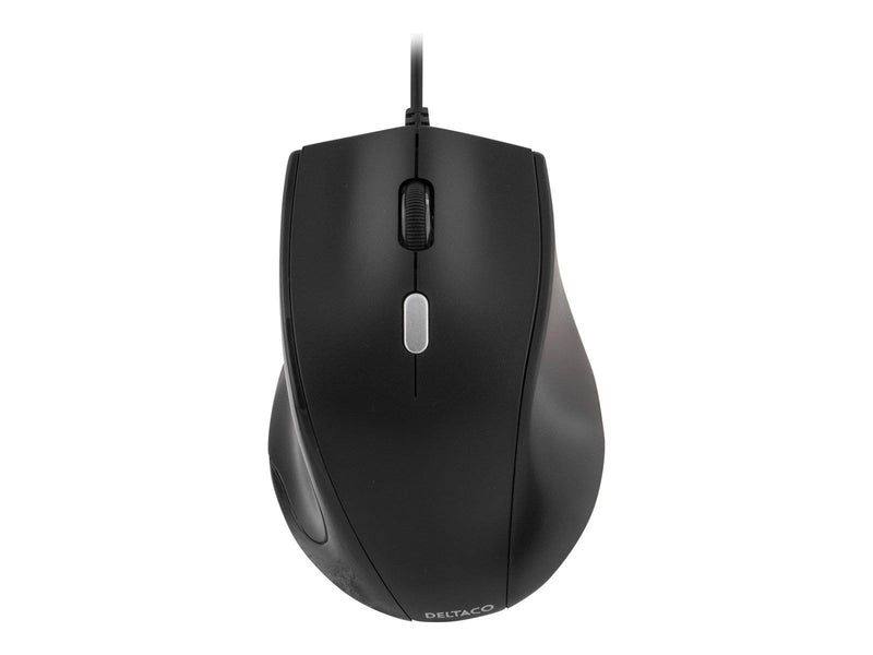 Deltaco MS-774 Mouse 3 buttons Wired USB Black - Maus (Schwarz)