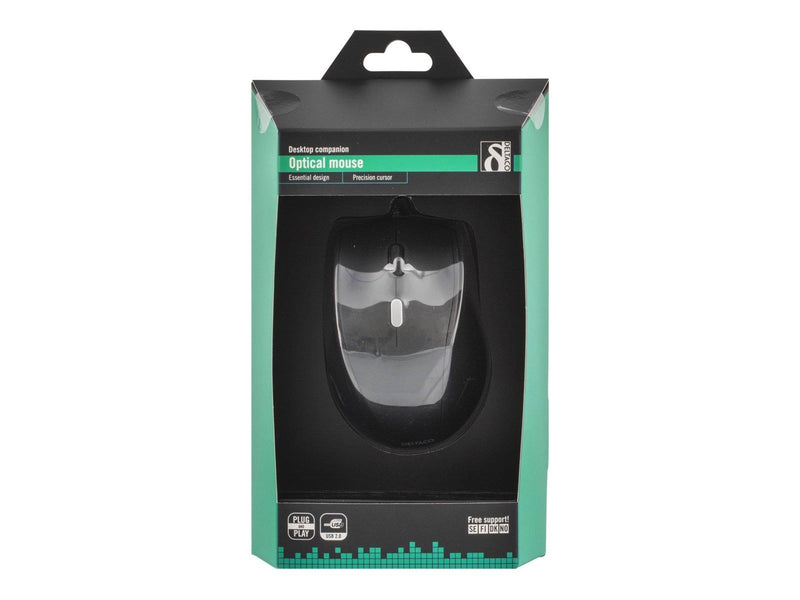 Deltaco MS-774 Mouse 3 buttons Wired USB Black - Maus (Schwarz)