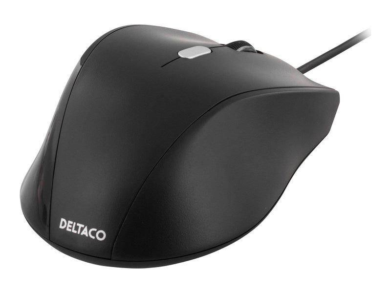 Deltaco MS-774 Mouse 3 buttons Wired USB Black - Maus (Schwarz)