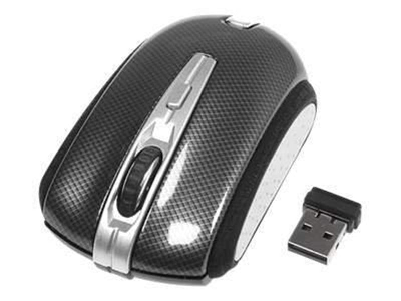 Deltaco MS-461 - Mouse optical 2 buttons wireless USB Black/Grey - Maus (Schwarz)