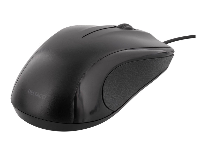 Deltaco Wired Optical Mouse 3 buttons with scroll - Maus (Schwarz)
