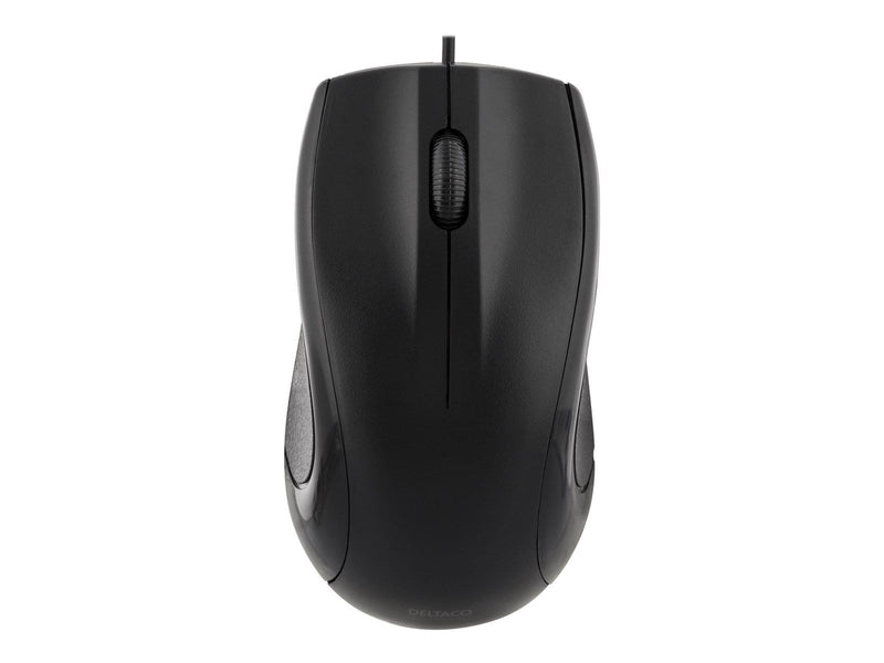 Deltaco Wired Optical Mouse 3 buttons with scroll - Maus (Schwarz)
