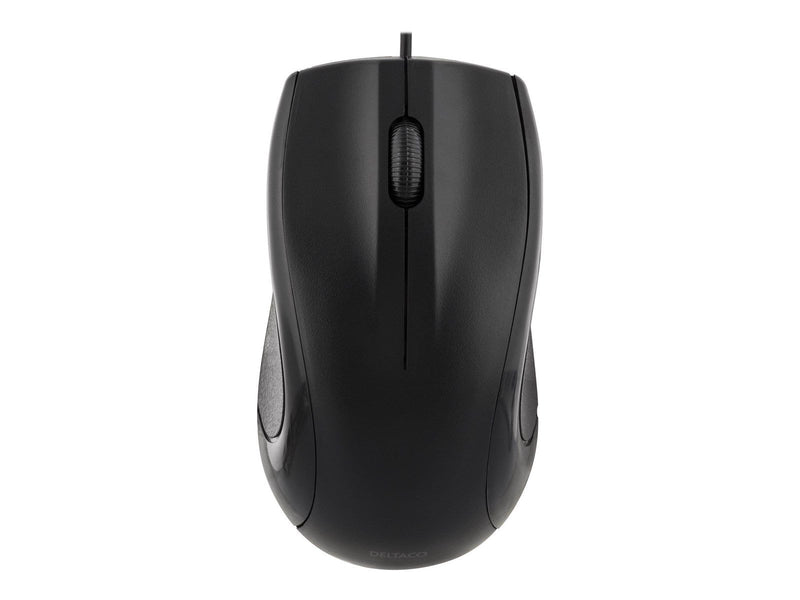 Deltaco Wired Optical Mouse 3 buttons with scroll - Maus (Schwarz)