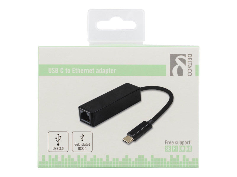 Deltaco USBC-GIGA - Network adapter - USB 3.1 - Gigabit Ethernet