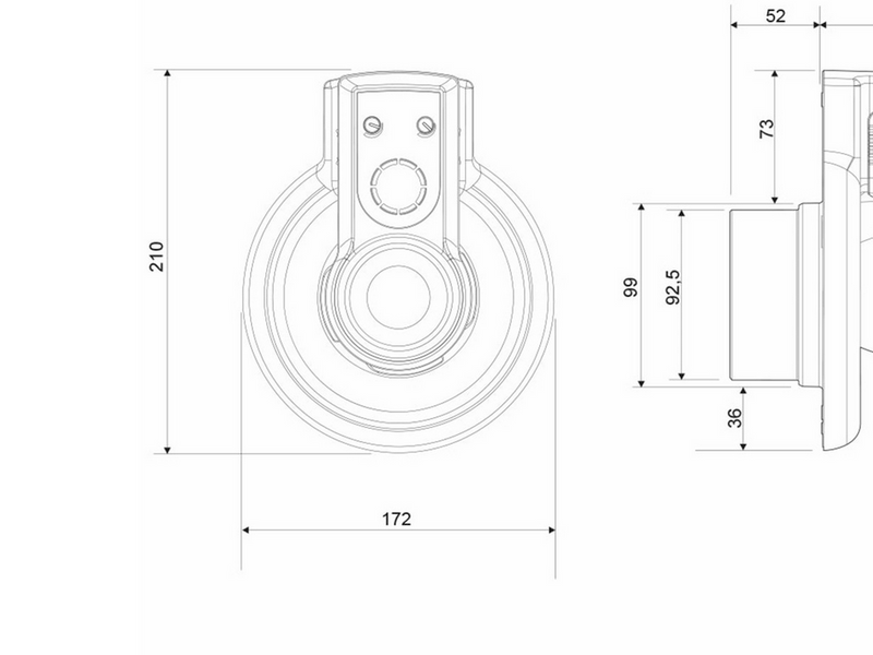 Pax Passad 30 Fan Moisture and presence sensor Ø100 mm White
