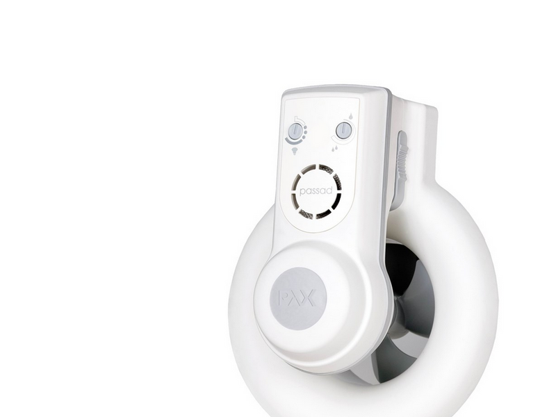 Pax Passad 30 Fan Moisture and presence sensor Ø100 mm White