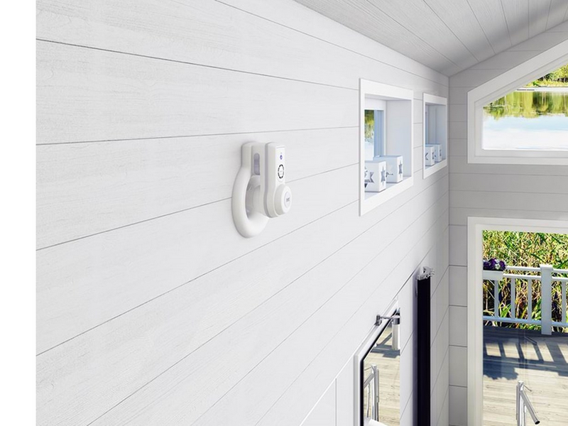 Pax Passad 30 Fan Moisture and presence sensor Ø100 mm White