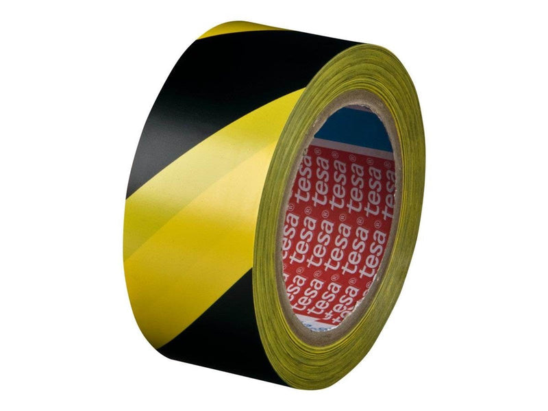 tesa Floor Marking Tape 33m x 50m Yellow-Black