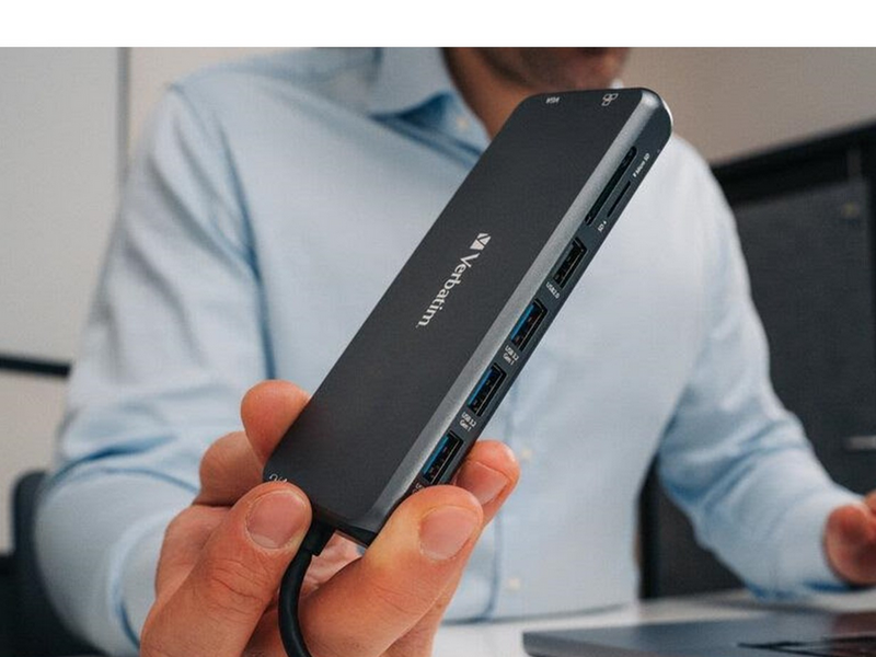 Verbatim CMH-14 14-Port USB-C Pro Multiport Hub USB-Hubs - USB 3.1 - 14 - Grau